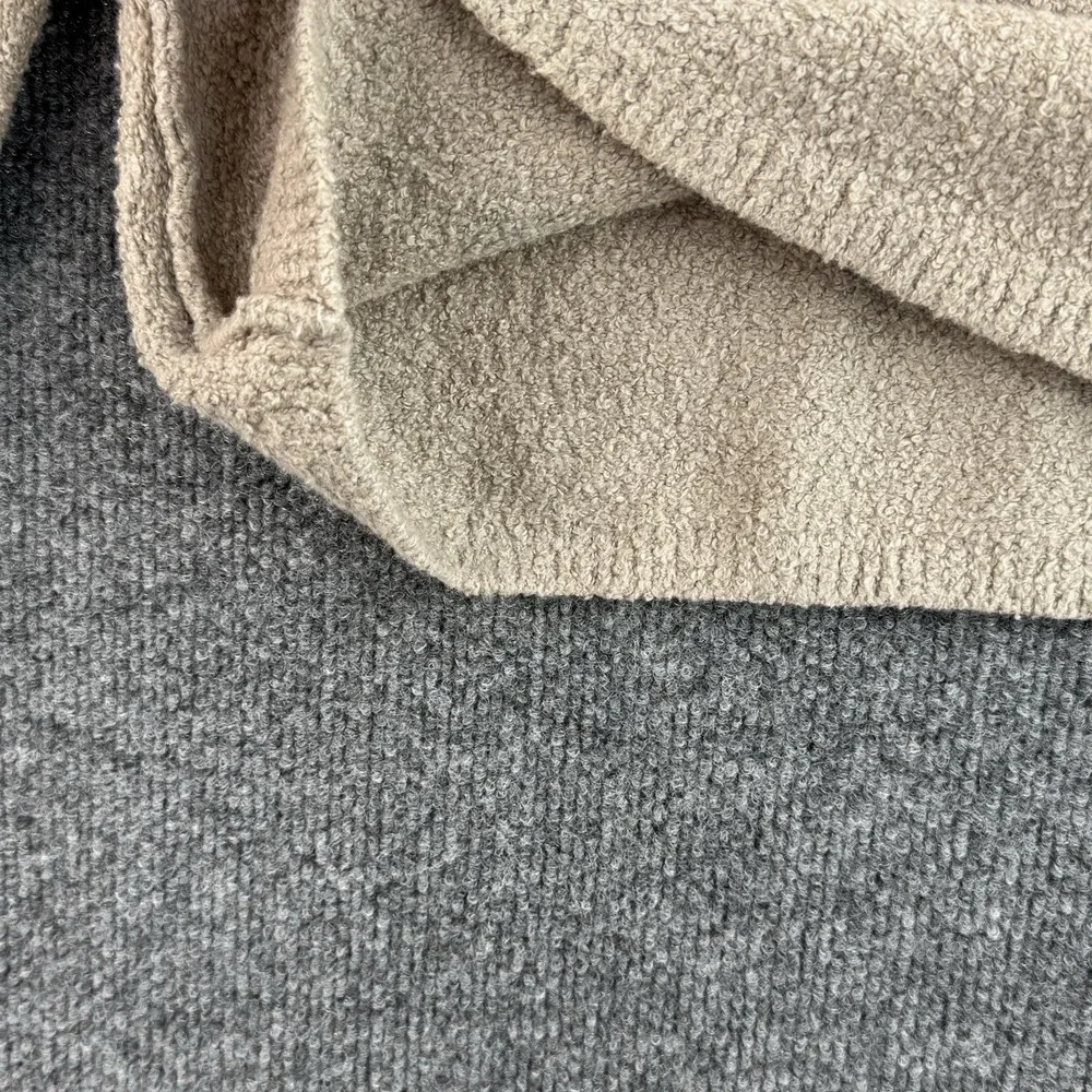 AllSaints Sweater Mens L Beige Eamont Crew Oversized Terry Textured Pullover